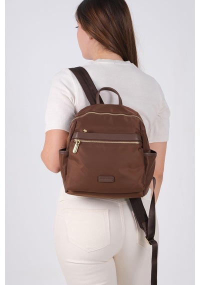 Silver Polo Sp1209 Kadın Sırt Çantası Saten Kahve-kahve