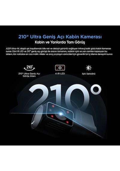 Viofo A229 Ultra-w 3 Kameralı Ön+arka Su Geçirmez+iç 4k+4k+1080p Hdr Sony Starvıs 2 Sensörlü Gps'li Araç Kamerası