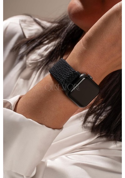 Manyetik Örgü Apple Watch İle Uyumlu Kordon, Ayarlanabilir Esnek Dokuma Tasarım, Series 10/11 42mm-41mm-40mm-38mm & 46mm-45mm-44mm Çok Renkli