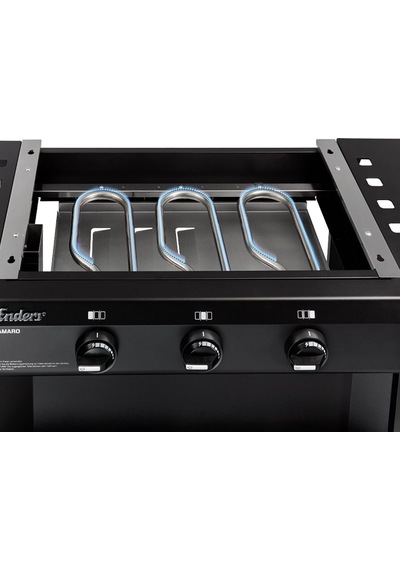 Amaro 3 Gazlı Plancha 9,6 Kw Siyah