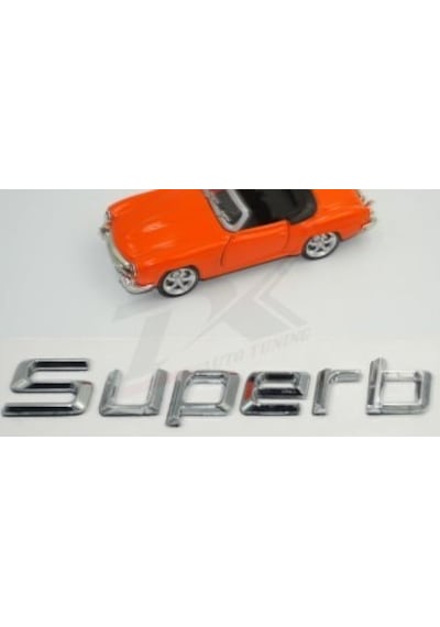 Skoda Superb Yeni Nesil Bagaj Krom Abs 3M 3D Yazı Logo Amblem
