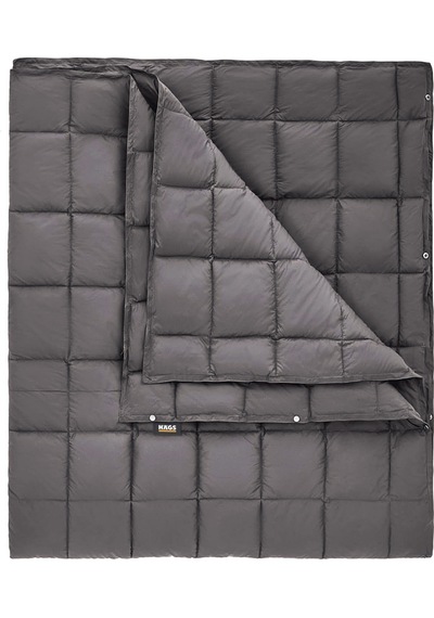 Haegs Kamp Battaniyesi - Dış Mekan Hafif Kompakt Seyahat Yorganı Kamp Yürüyüş Outdoor Şal, Battaniye 175-135 Cm Gri