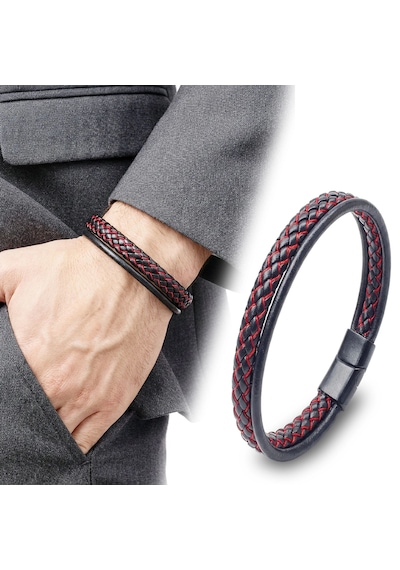 Moncuk Design Kırmızı Renk Çoklu Erkek Deri Bileklik 33513b5d5 Çok Renkli
