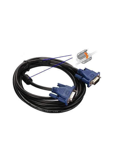 1.5 M VGA Görüntü Kablosu 1.5 Metre Monitör Kablosu VGA Kablo