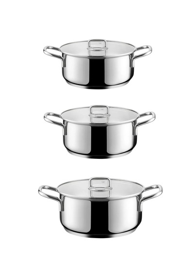 Emsan Gourmet 3'lü Derin Tencere Seti 22-24-26 Cm