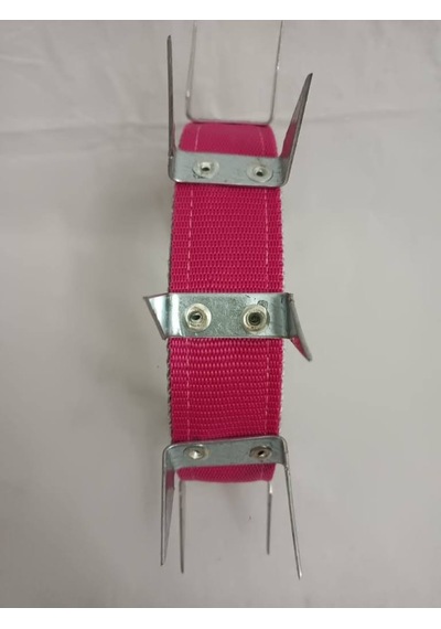 Kozaklı U Çivili Köpek Tasması Pembe 70 x 4 CM