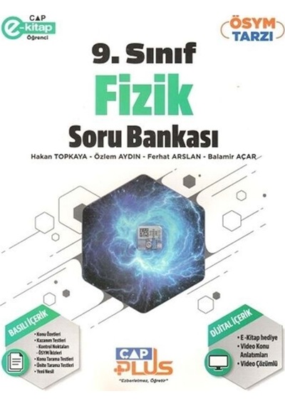 9.Sınıf Anadolu Lisesi Fizik Plus Soru Bankası -  Çap Yayınları