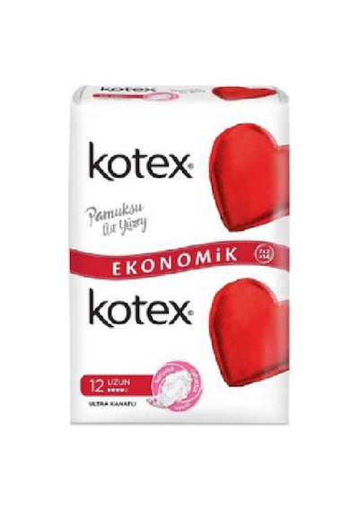 Kotex Ultra Double Uzun Hijyenik Ped 12'li 6'li Avantaj Paketi Mıchu