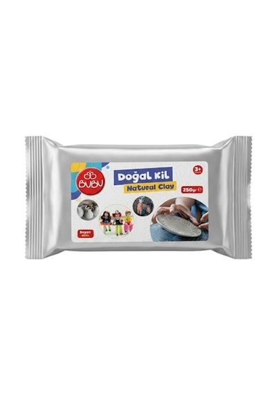 Bubu Doğal Kil Seramik Hamuru 250gr Beyaz - 2 Adet