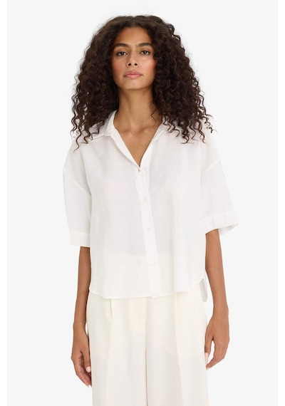 DeFacto Loose Fit Modal Kısa Kollu Gömlek F7080AX25SMER105
