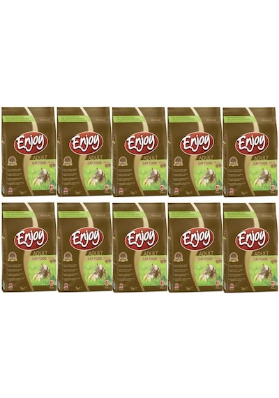 Enjoy Tavuk Etli Yetişkin Kedi Maması 10 x 1 KG