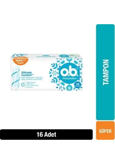 O.b Tampon Ultimate Süper 16'lı