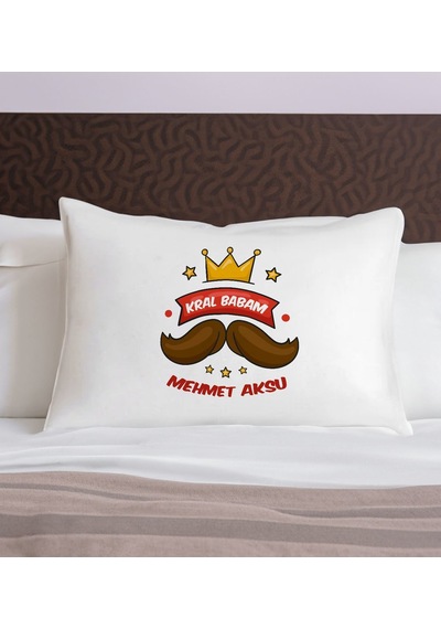 Bk Gift Kişiye Özel Baba Temalı Pamuklu Yastık Kılıfı-3 50x70cm, Babaya Hediye, Babalar Günü Hediyeleri Kobitmeyencom31340 Bk Gift