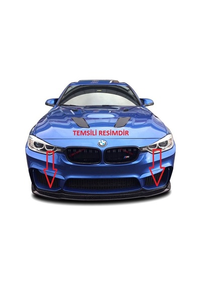 Bmw F30 M3 Ön Lip Abs Plastik Parlak Siyah