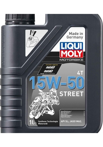 Liqui Moly 15W-50 Street / (15W50) 4t Sentetik Motor Yağı (1 Litre)