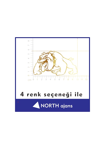 Altın Araç Sticker Etiketleri 10cm Model 19