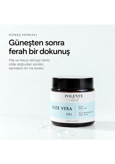 Polente Natural Aloe Vera Jel, Yüz Ve Vücut İçin, 100 Ml Diğer