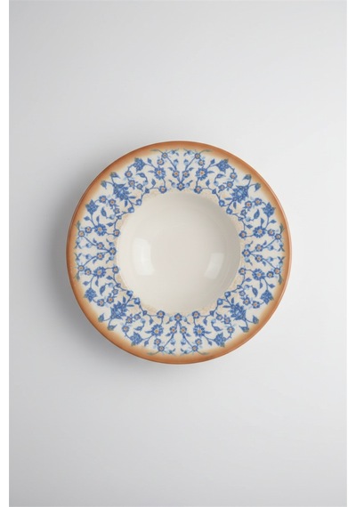 6'lı Valencia Makarna Tabak 28cm Dijital Tiara-b Rinart Krem
