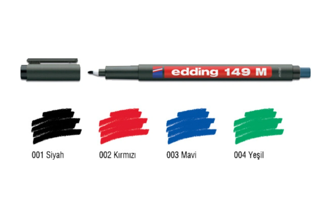 Asetat Kalemi Permanent M Seri 1.0 Mm Kırmızı 149 M