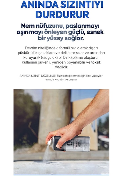 Pratik Güçlü Ve Çok Güçlü Sıvılaştırılmış Sprey Kauçuk Izolasyon 6'lı Paket