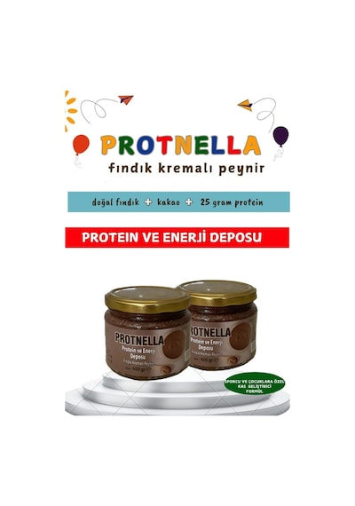 Protnella Yüksek Proteinli Besleyici Fındık Kremalı Peynir 400 G