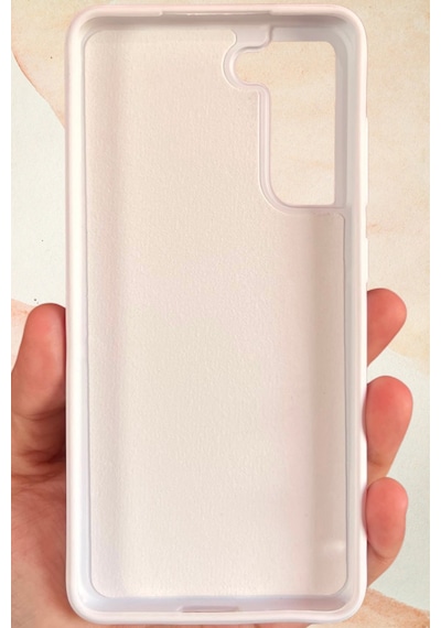 Samsung Galaxy S21 Fe Yıldız Tozu Premium Beyaz Silikon Kılıf