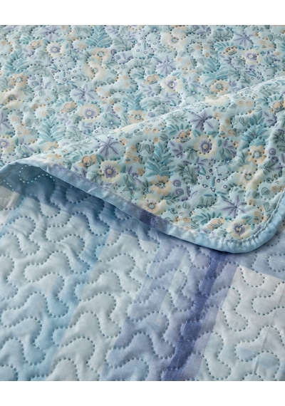 English Home Misty Flora King Size Çok Amaçlı Örtü 220x240 Cm Açık Mavi Açık Mavi