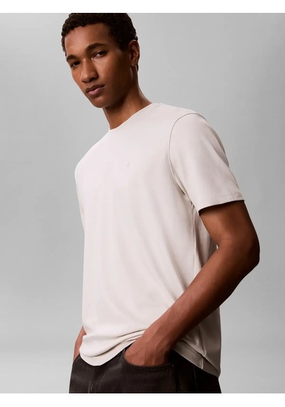 Calvin Klein Ss Supıma Chest Emb, Pdj Bej Erkek T-shirt
