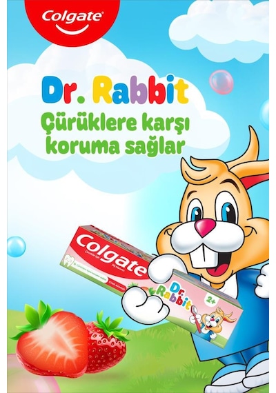 Colgate Dr. Rabbit Strawberry 50ml Çocuk Diş Macunu X2
