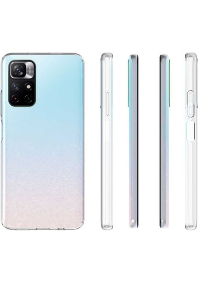 Xiaomi Poco M4 Pro 5G Kılıf Şeffaf Silikon Hibrit Case Kapak Renksiz