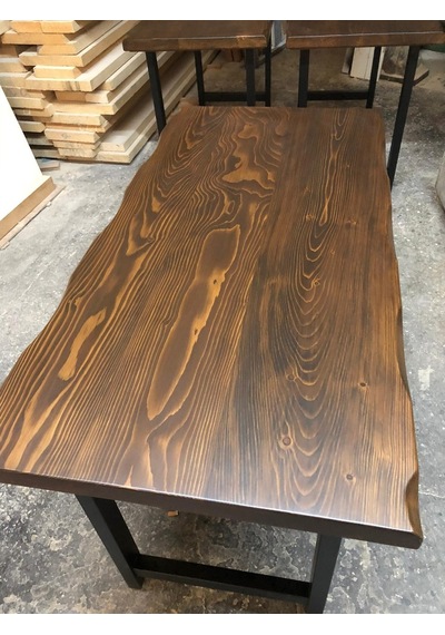 Bintaşmobilya Ceviz Rengi Kütük Masa-120X70.Cm