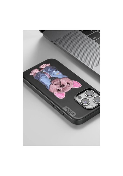 Magicool Venco Apple iPhone Uyumlu 15 Pro Max Cute Desenli Kapak - Lacivert