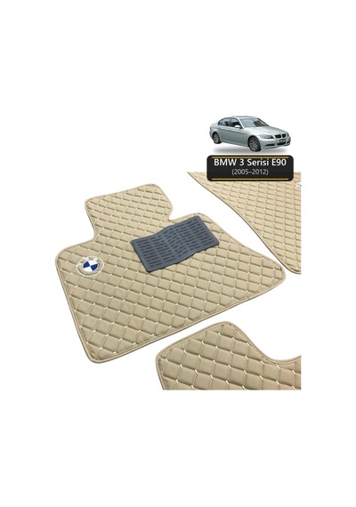Oto Halı Paspas Bmw 3 Serisi E90 2005-2012 Uyumlu M M Teknik Sport Kaymaz & Şık Tasarım