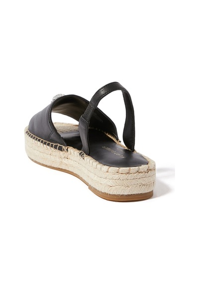 Kurt Geiger Kensington Deri Espadril Siyah