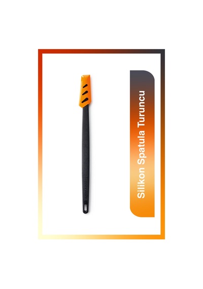 Tupperware Silikon Spatula İnce Turuncu