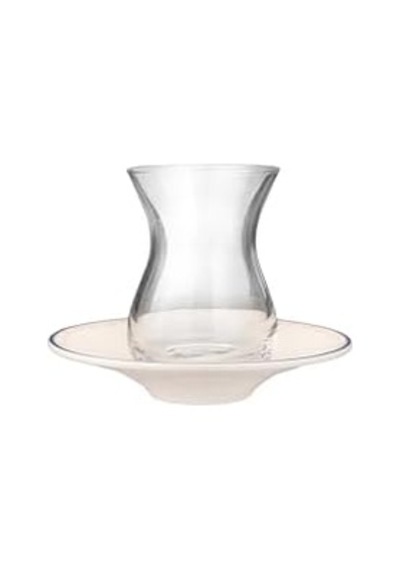 Vaso Piccolo 12 Parça 6 Kişilik Çay Takımı Açık Gri