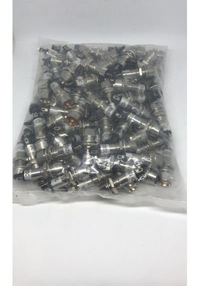 Led Metal Soketli Mat Sarı Led 12V 10Mm 5 Adet