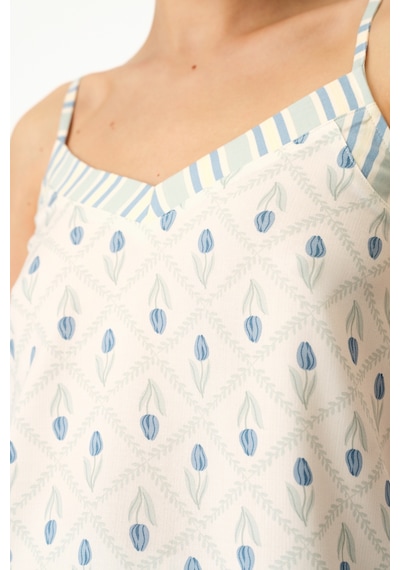 Penti Renkli Serenity Floral Atlet Pijama Üstü