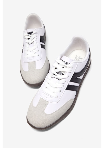 Tonny Black Rahat Kalıp Nefes Alabilen Sneaker Kadın Beyaz Siyah Sneaker Tbhtc020