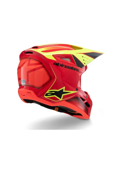 Alpinestars Sm3 Youth Fray Off-road Çocuk Genç Motosiklet Kaskı Kırmızı Sarı