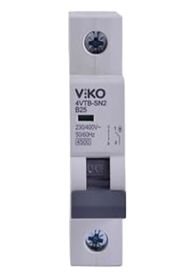 4vtb-1b25 Otomatik Sigorta 4,5ka B Tipi 1 Kutup 25a