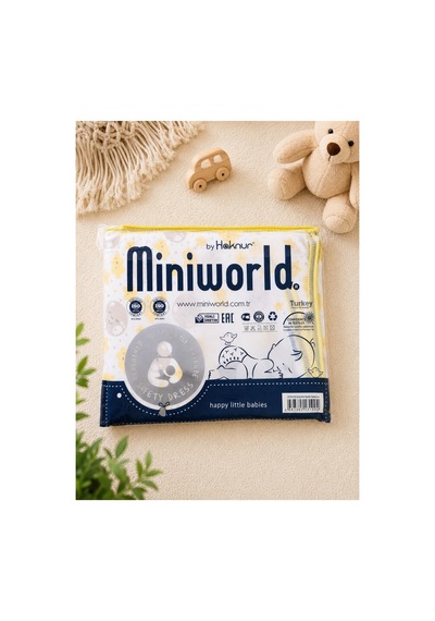 Miniworld 1x1 Metre %70 Pamuk Bebek Battaniyesi 100x100 Cm Yumuşak Nefes Alan Emprime Baskı Desenli Yenidoğan Bebek Örtüsü Sarı Sarı Miniworld 1x1 Metre %70 Pamuk Bebek Battaniyesi 100x100 Cm Yumuşak Nefes Alan Emprime Baskı Desenli Yenidoğan Bebek Örtüsü Sarı Sarı
