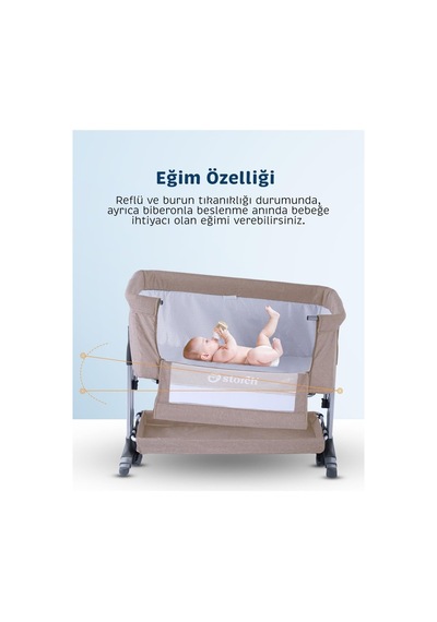Baby Storch Sallanabilir Anne Yanı Portatif Beşik Genel