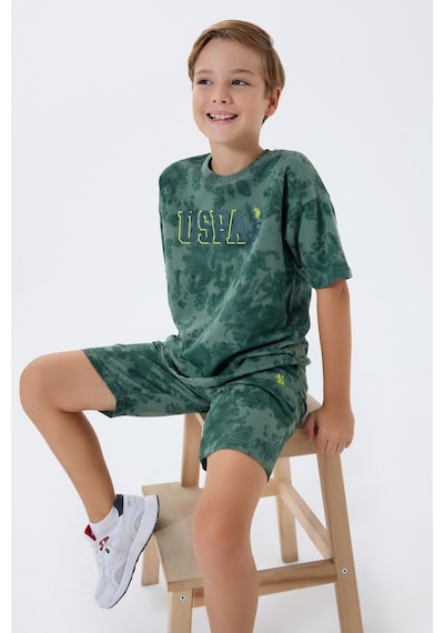 U.s. Polo Assn. Erkek Çocuk Yeşil Bermuda Takım Us2438-c-v3 Yeşil