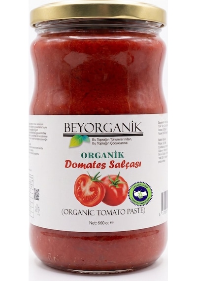 Beyorganik Pestisit Analizli Organik Domates Salçası 660 G