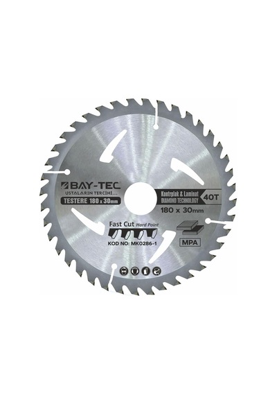 Baytec Sunta Elmas Testere 185 30mm 40 Diş Mk0286-2