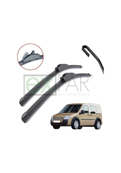 Ford Tourneo Connect Ön Cam Silecek Süpürgesi Takımı 2002 - 2008 Model Ford Kornet