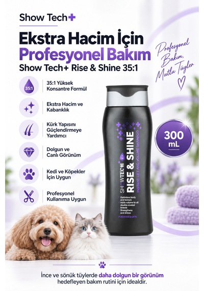 Showtech Kabartıcı Ve Dolgunlaştırıcı Köpek Şampuanı 300 Ml 35:1 Konsantre