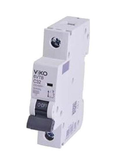 6vtb-1c32 Otomatik Sigorta 6ka C Tipi 1 Kutup 32a