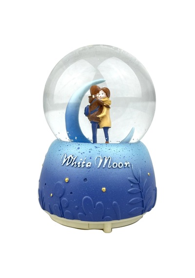 White Moon - Beyaz Ay Işıklı Ve Müzikli Kar Küresi 53752713